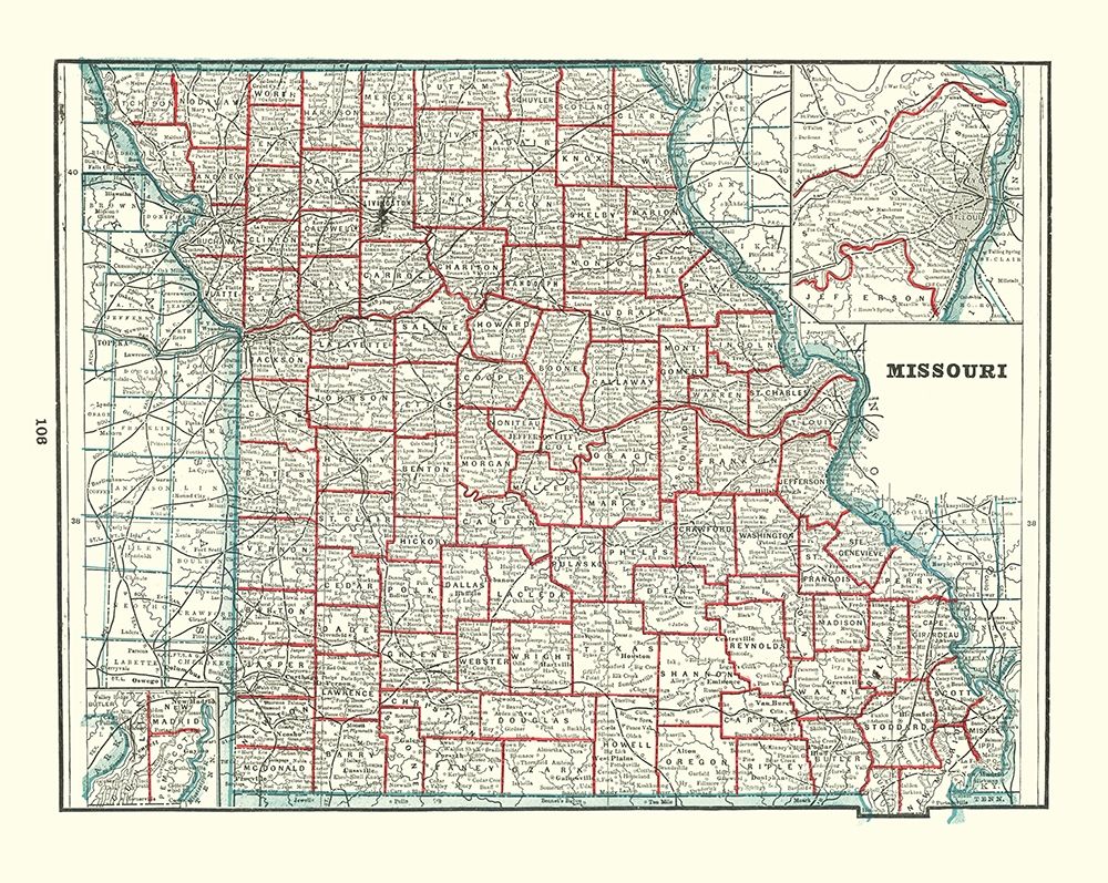 Missouri - Rathbun 1893 art print by Rathbun for $57.95 CAD