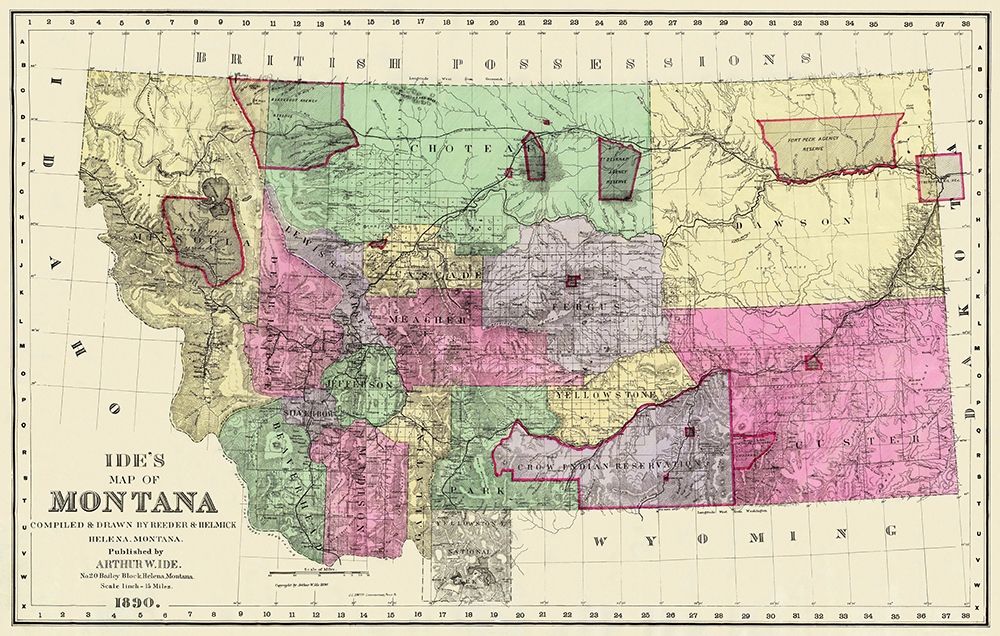 Montana - Ide 1890 art print by Ide for $57.95 CAD