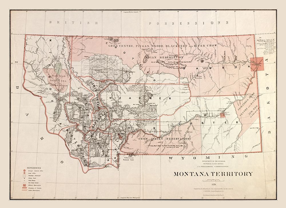 Montana - Williamson 1879 art print by Williamson for $57.95 CAD