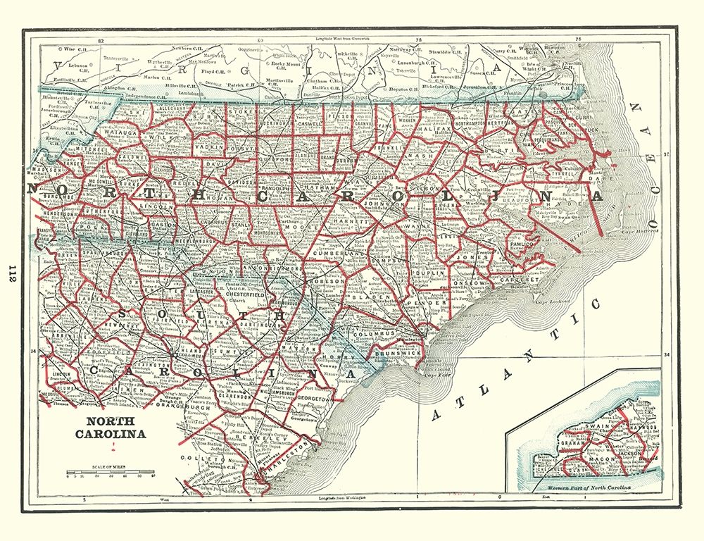 North Carolina - Rathbun 1893 art print by Rathbun for $57.95 CAD