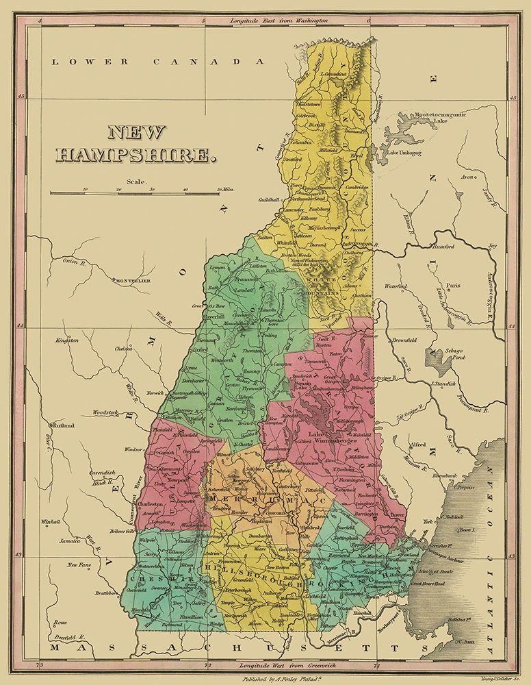 New Hampshire - Finley 1831 art print by Finley for $57.95 CAD