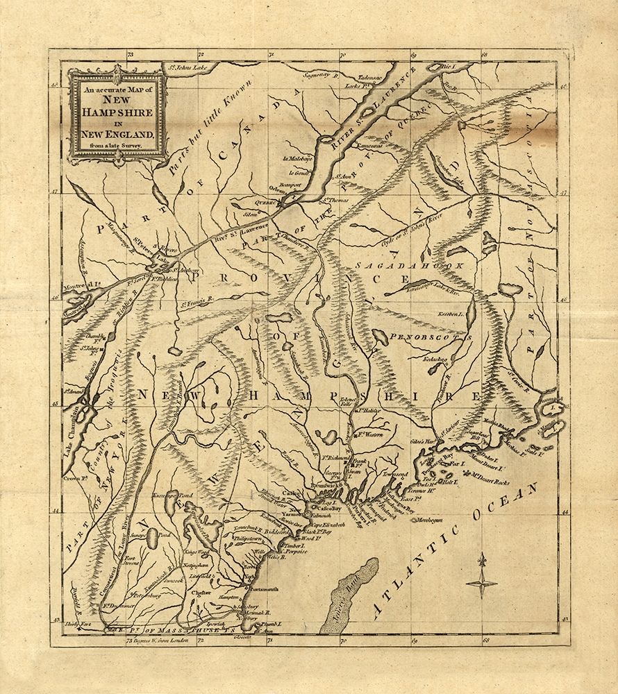 New Hampshire -1781 art print by Unknown for $57.95 CAD