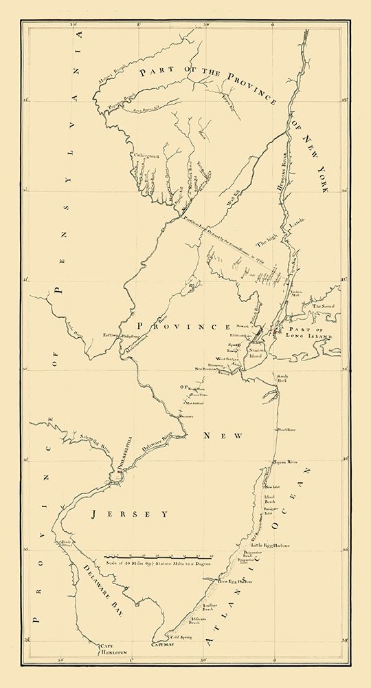 New Jersey New York -1769 art print by Unknown for $57.95 CAD