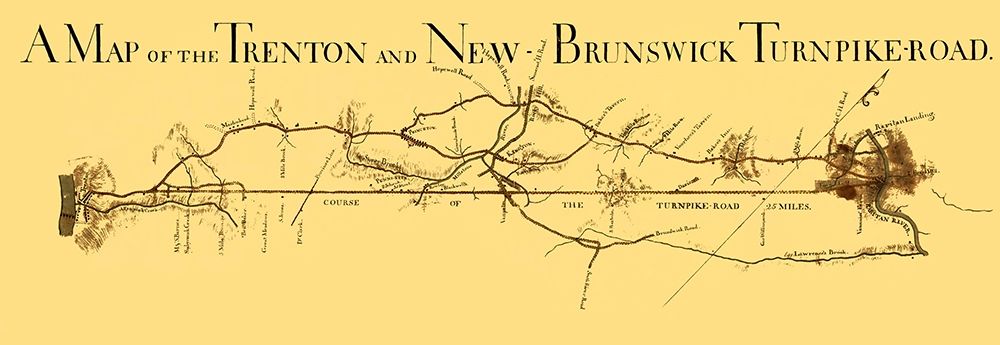 Trenton and New Brunswick Turnpike - 1800 art print by Unknown for $57.95 CAD