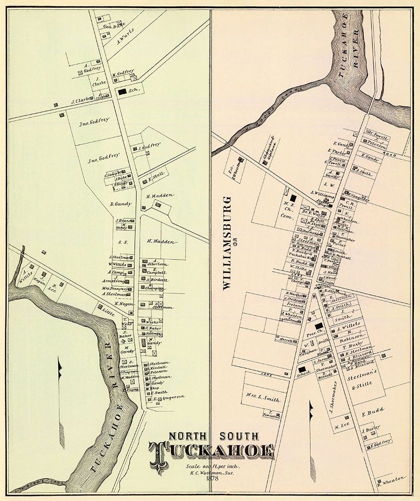 Tuckahoe, North and South New Jersey Landowner art print by Woolman for $57.95 CAD