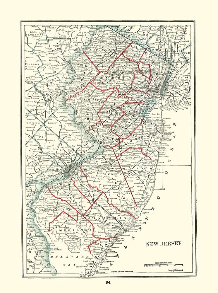 New Jersey - Rathbun 1893 art print by Rathbun for $57.95 CAD