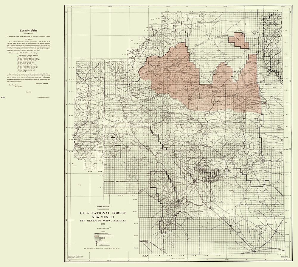 Gila National Forest New Mexico - Elliot 1931 art print by Elliot for $57.95 CAD