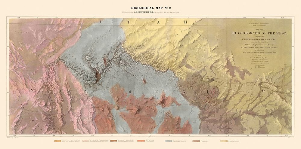 Rio Colorado of the West New - Floyd 1858 art print by Floyd for $57.95 CAD