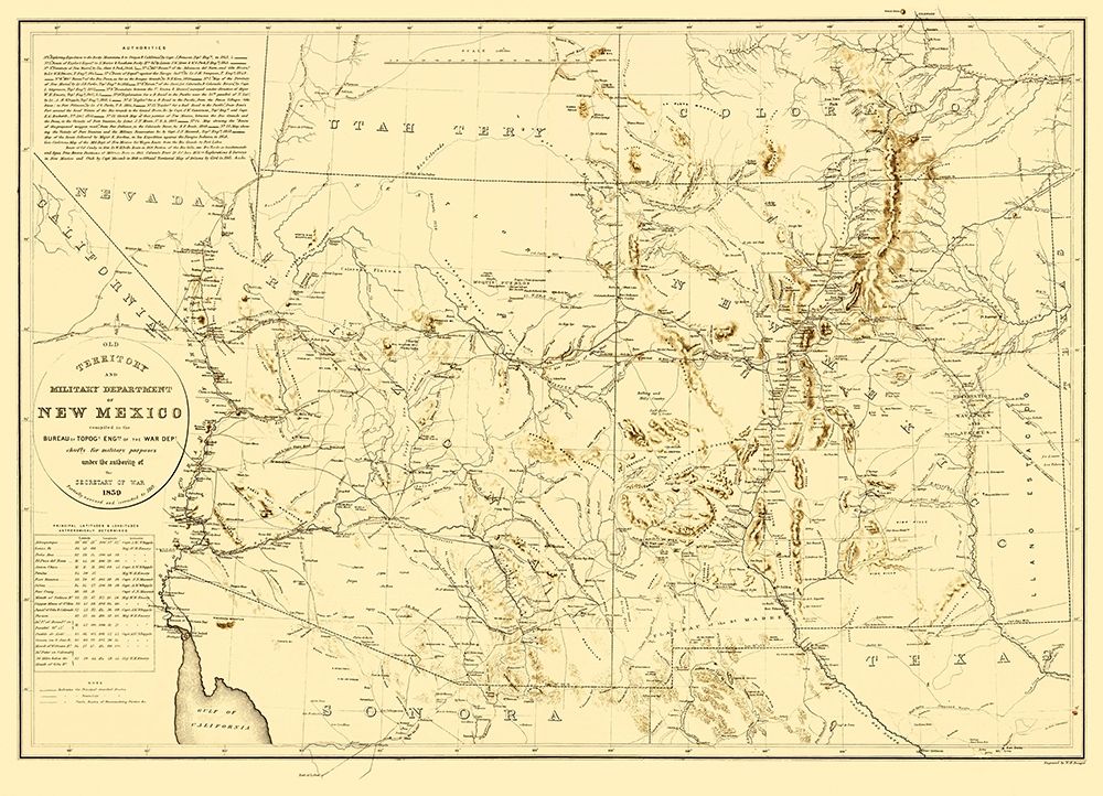 New Mexico Territory New Mexico Arizona art print by Dougal for $57.95 CAD