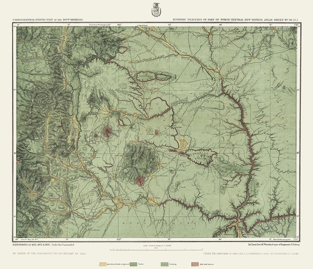 New Mexico New Mexico Economic Sheet - US Army art print by US Army for $57.95 CAD
