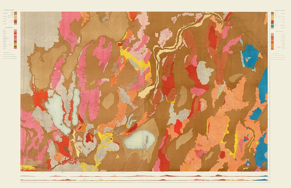 Nevada Basin Nevada - King 1876 art print by King for $57.95 CAD