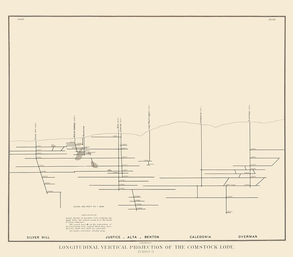 Comstock Lode Vertical Projection 3 Nevada art print by Becker for $57.95 CAD