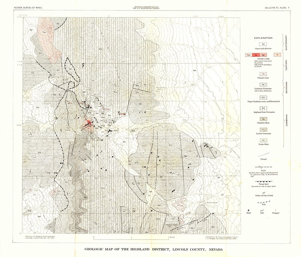 Highland District Lincoln County NV Mines art print by Tschanz for $57.95 CAD