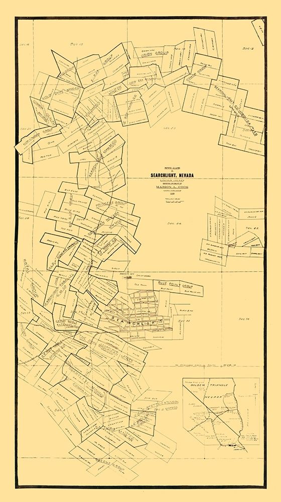 Searchlight Nevada - Cook 1906 art print by Cook for $57.95 CAD