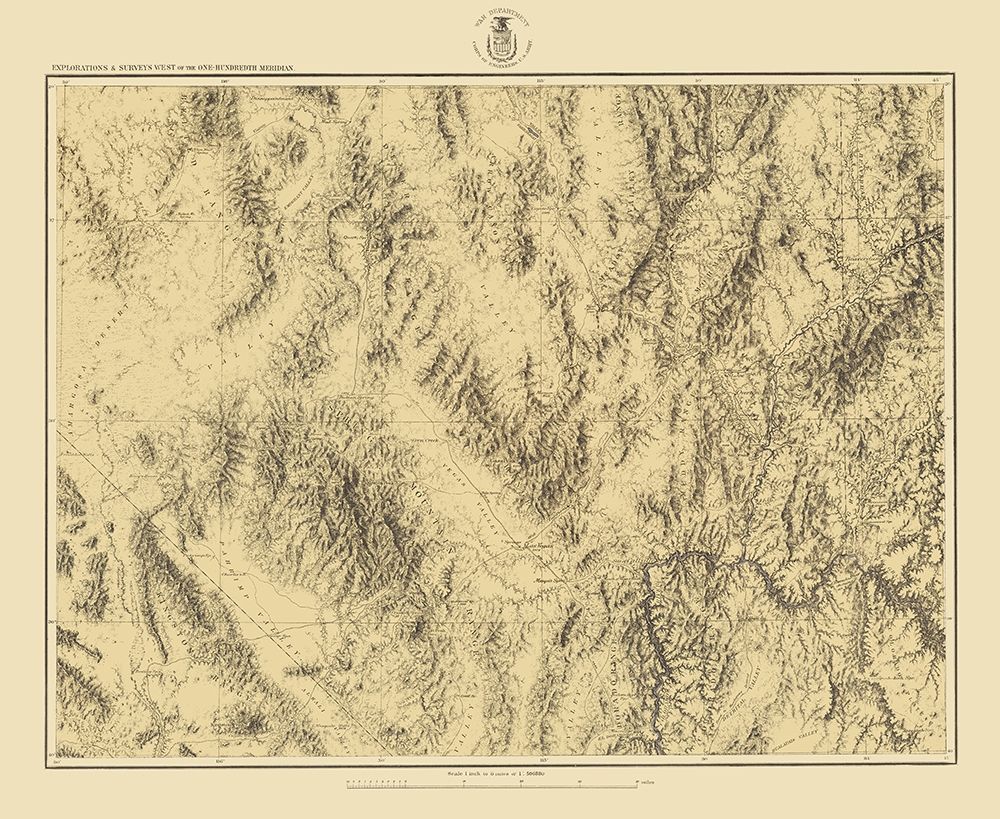 Southeastern Nevada Soutwest Utah Sheet art print by US Army for $57.95 CAD