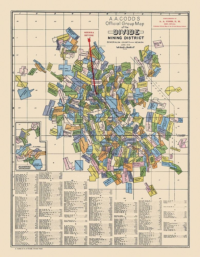 Divide Mining District Landowner Nevada - Codd art print by Codd for $57.95 CAD