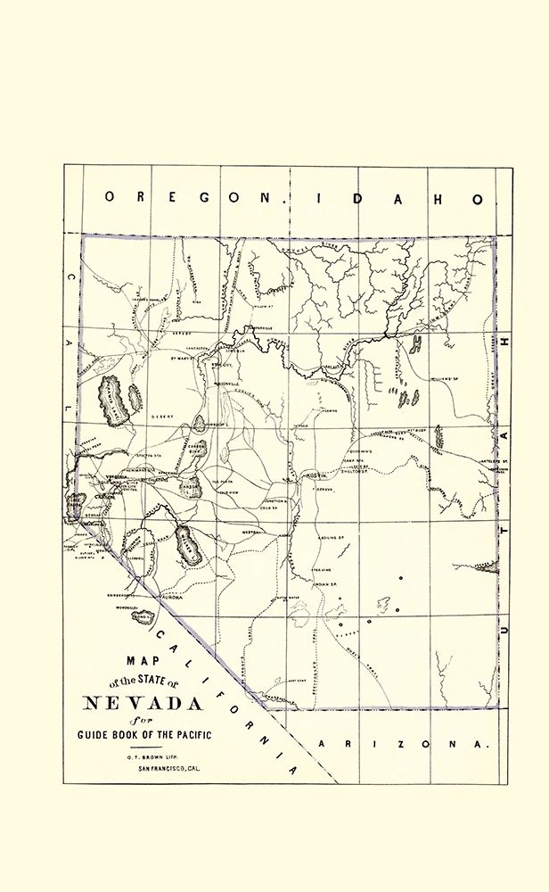 Nevada - Brown 1865 art print by Brown for $57.95 CAD