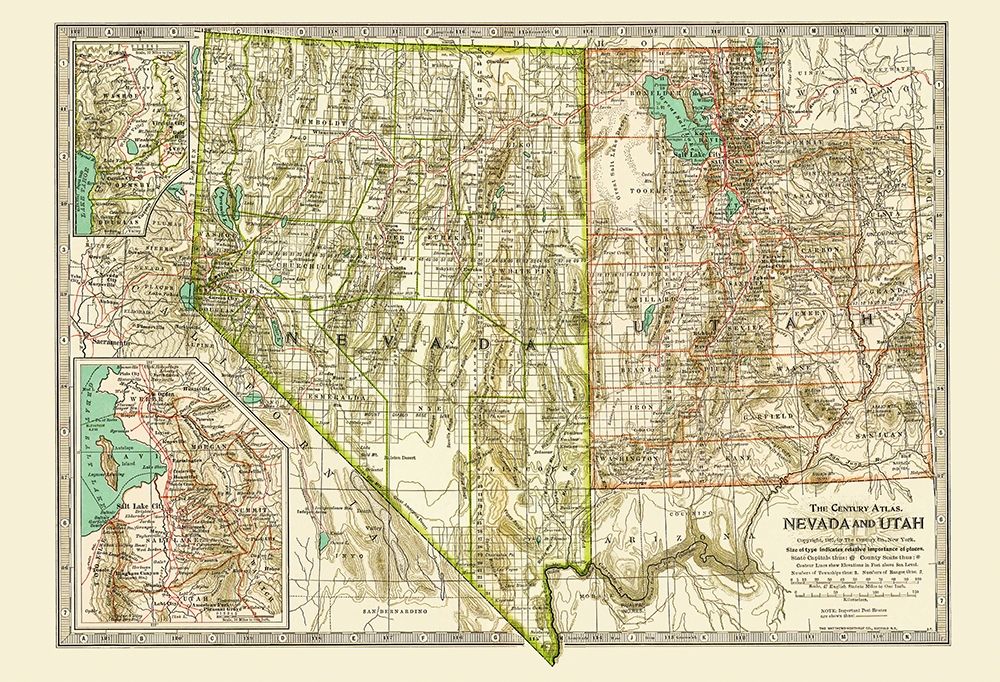 Nevada, Utah - Matthews 1807 art print by Matthews for $57.95 CAD