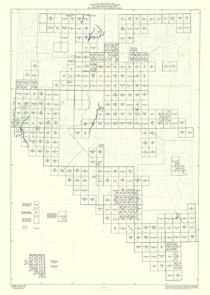 Nevada - USGS 1967 art print by USGS for $57.95 CAD