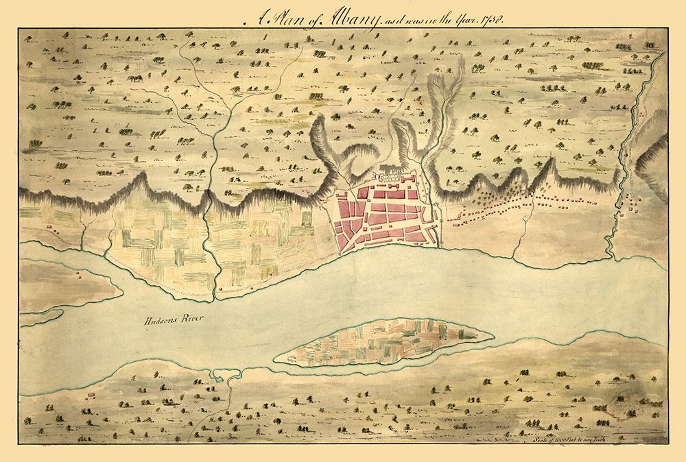 Albany New York -1758 art print by Unknown for $57.95 CAD
