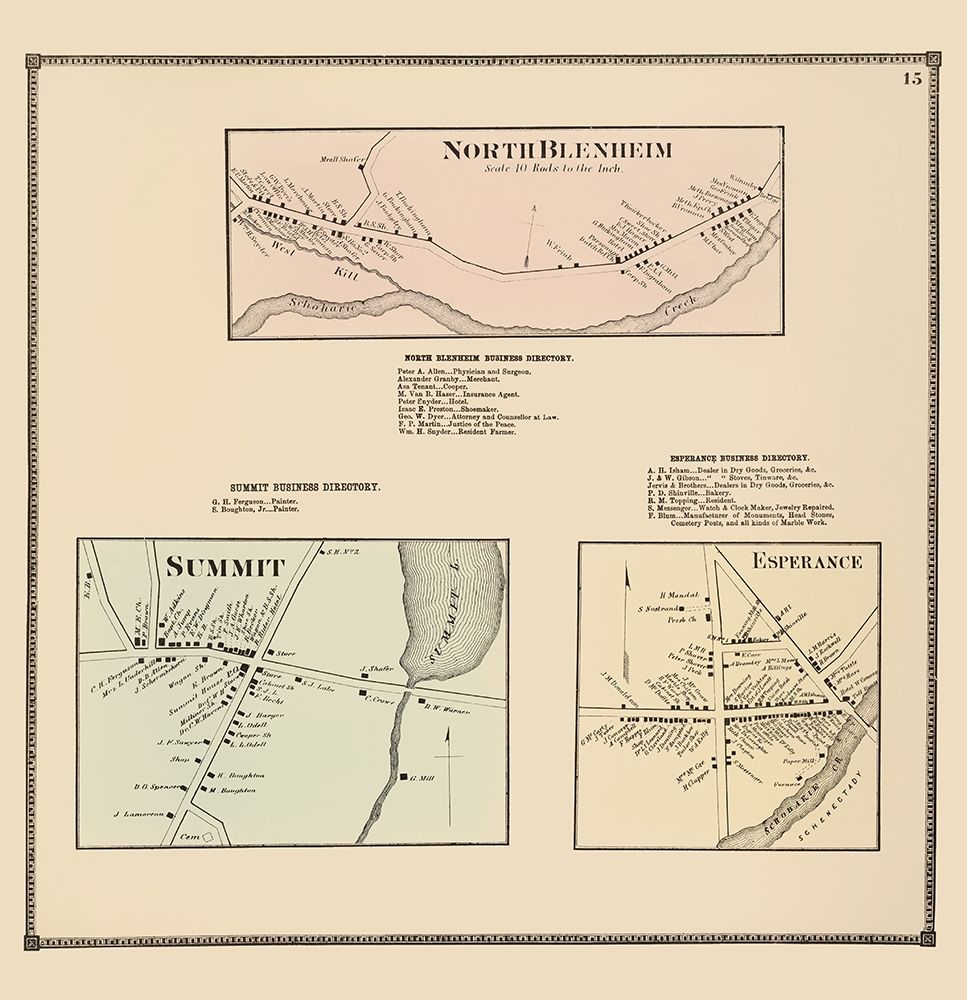 North Blenheim Summit Esperance New York Landowner art print by Beers for $57.95 CAD