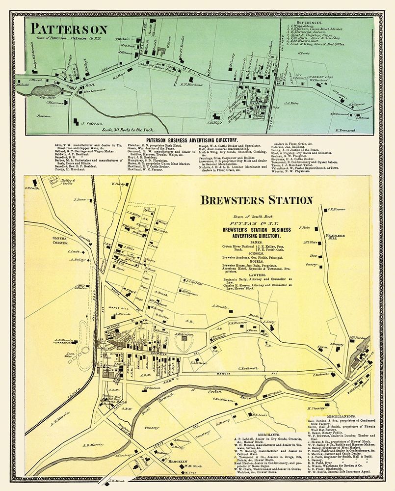 Brewster Station, Patterson New York art print by Robinson for $57.95 CAD