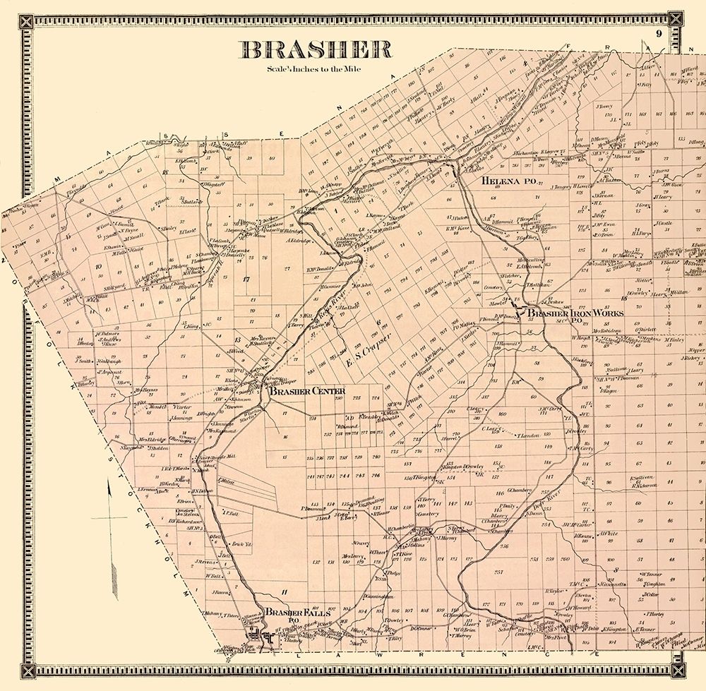 Brasher New York Landowner - Stone 1865 art print by Stone for $57.95 CAD