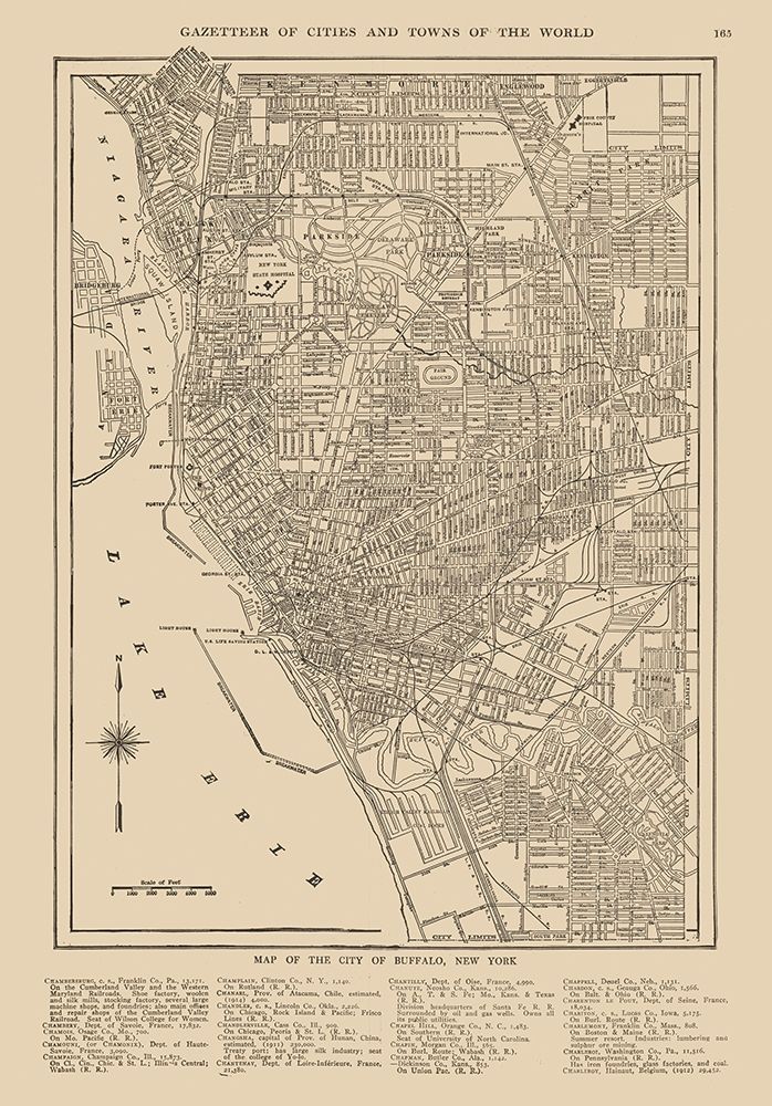 Buffalo  New York - Reynold 1921 art print by Reynold for $57.95 CAD