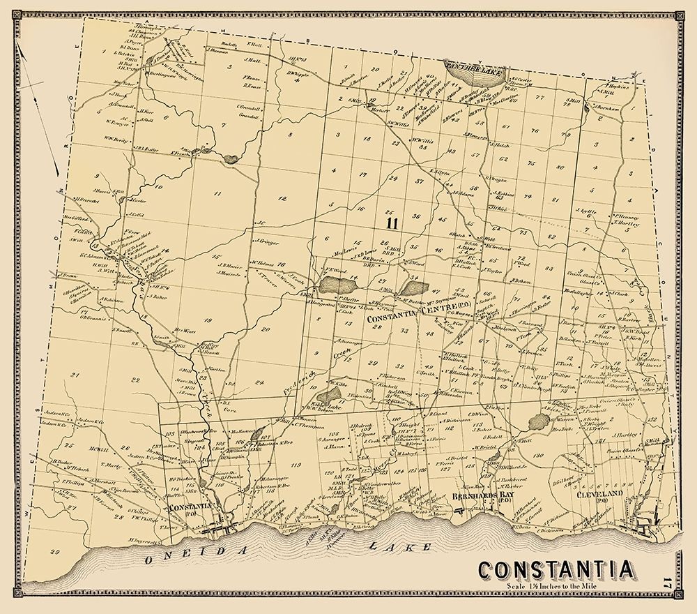Constantia New York Landowner - Stone 1867 art print by Stone for $57.95 CAD