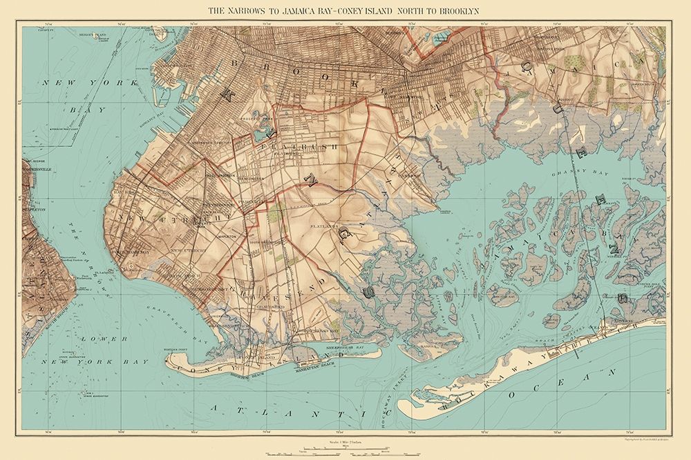 Jamaica Bay, Coney Island, Brooklyn New York art print by Bien for $57.95 CAD