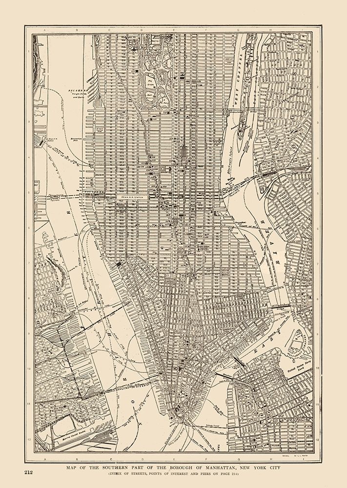 Lower Manhattan - Reynold 1921 art print by Reynold for $57.95 CAD
