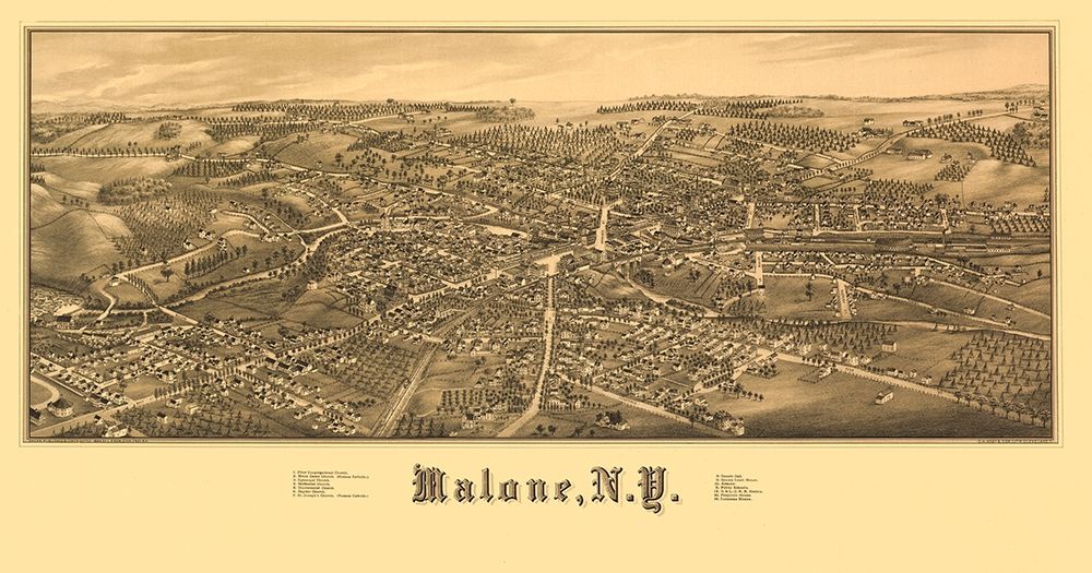 Malone New York - Burleigh 1886 art print by Burleigh for $57.95 CAD
