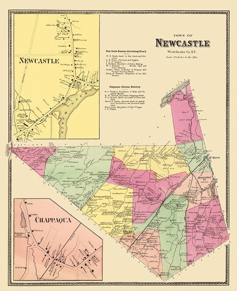 Newcastle, Chappaqua New York Landowner art print by Beers for $57.95 CAD