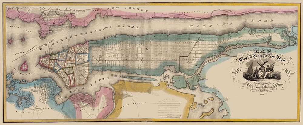 New York New York - Burr 1832 art print by Burr for $57.95 CAD