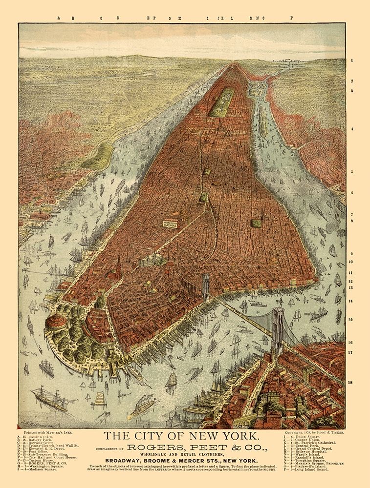 New York - Root 1879 art print by Root for $57.95 CAD