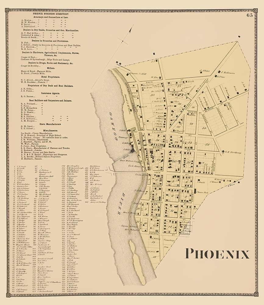 Phoenix New York Landowner - Stone 1866 art print by Stone for $57.95 CAD