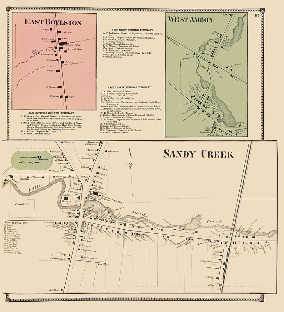 Sandy Creek Business District New York Landowner art print by Stone for $57.95 CAD