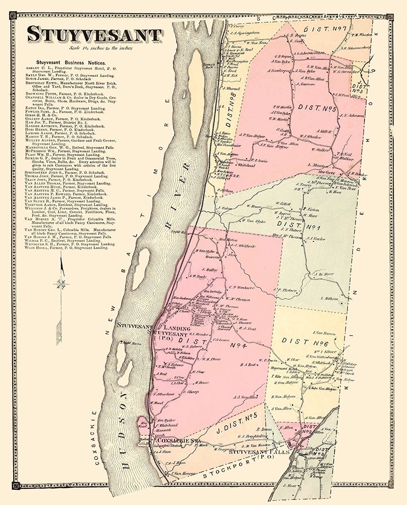 Stuyvesant New York Landowner - Beers 1873 art print by Beers for $57.95 CAD