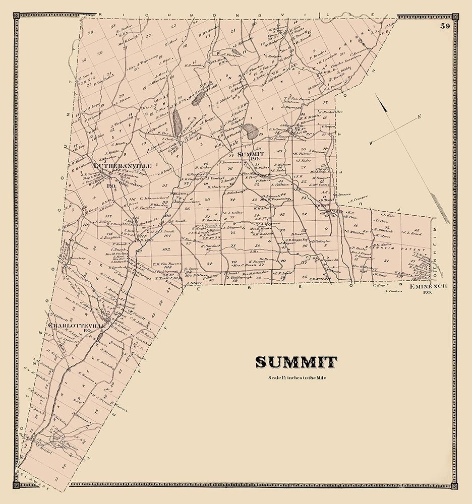 Summit New York Landowner - Stone 1866 art print by Stone for $57.95 CAD