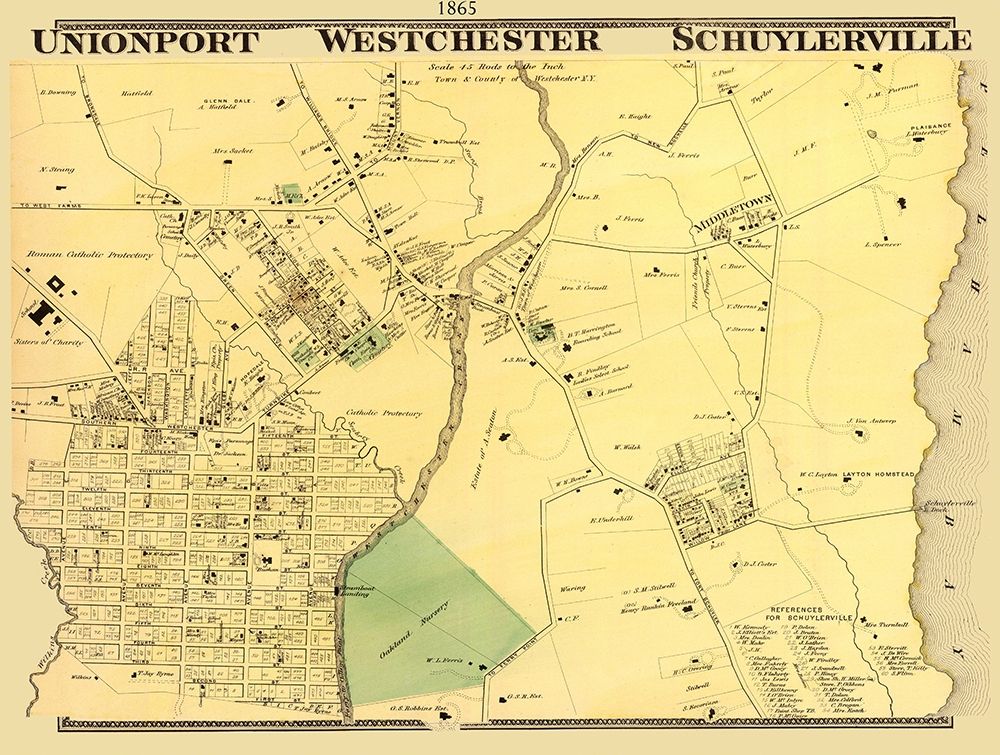Union Port, Westchester New York Landowner art print by Beers for $57.95 CAD