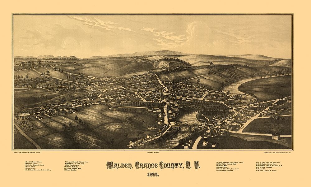 Walden New York - Burleigh 1887 art print by Burleigh for $57.95 CAD