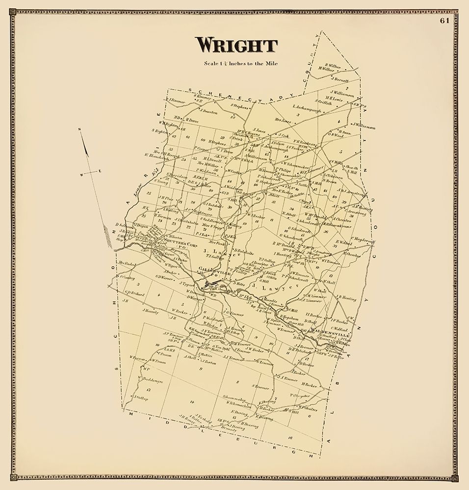 Wright New York Landowner - Stone 1866 art print by Stone for $57.95 CAD