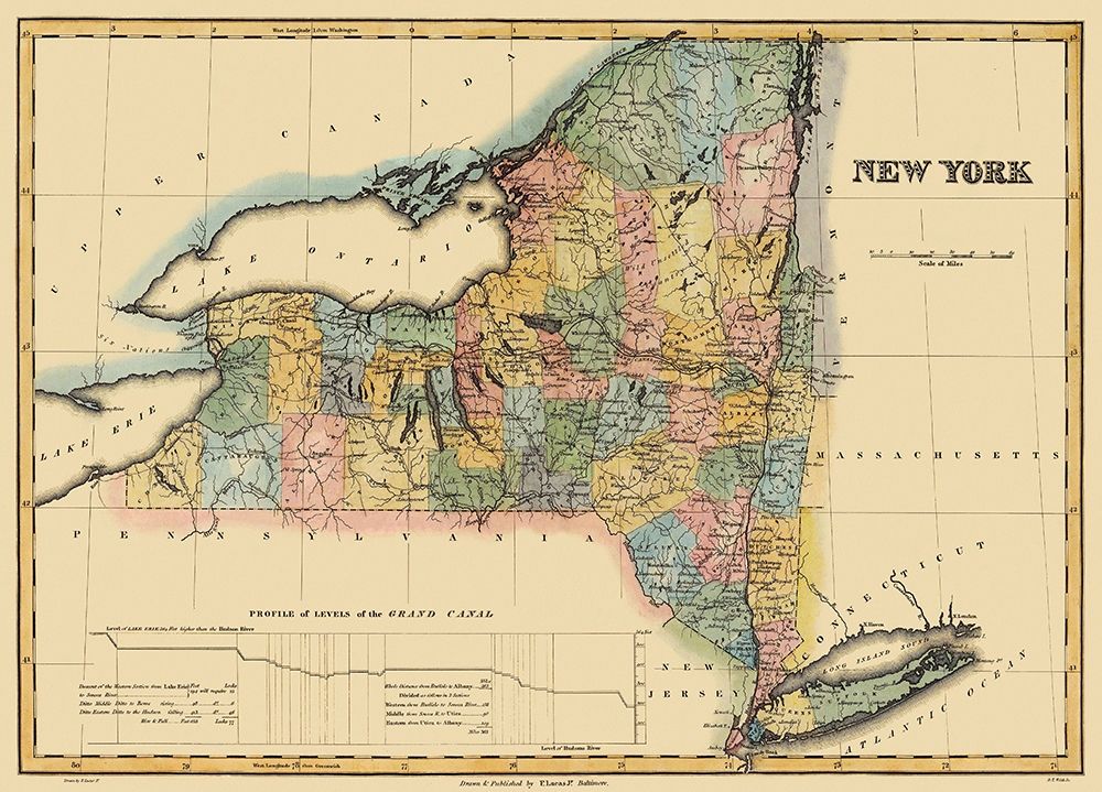 New York - Lucas 1823 art print by Lucas for $57.95 CAD