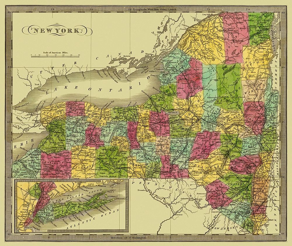 New York - Greenleaf 1840 art print by Greenleaf for $57.95 CAD