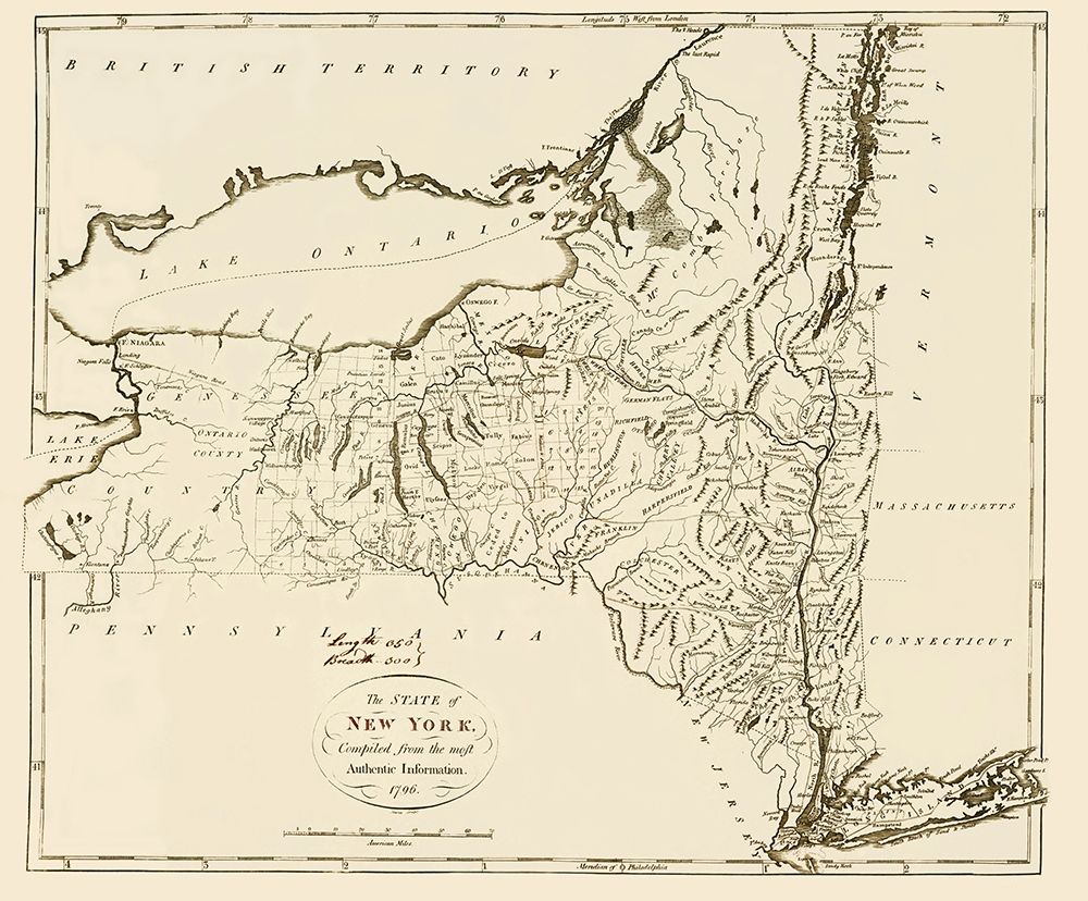 New York - 1796 art print by Moft for $57.95 CAD