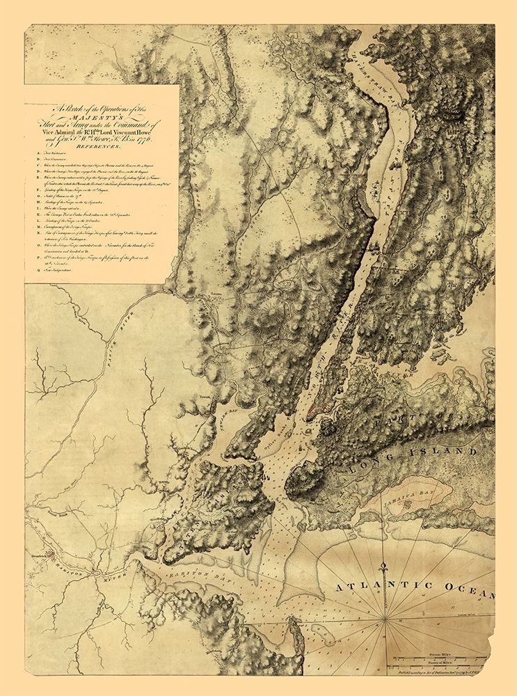 New York - Howe 1776 art print by Howe for $57.95 CAD