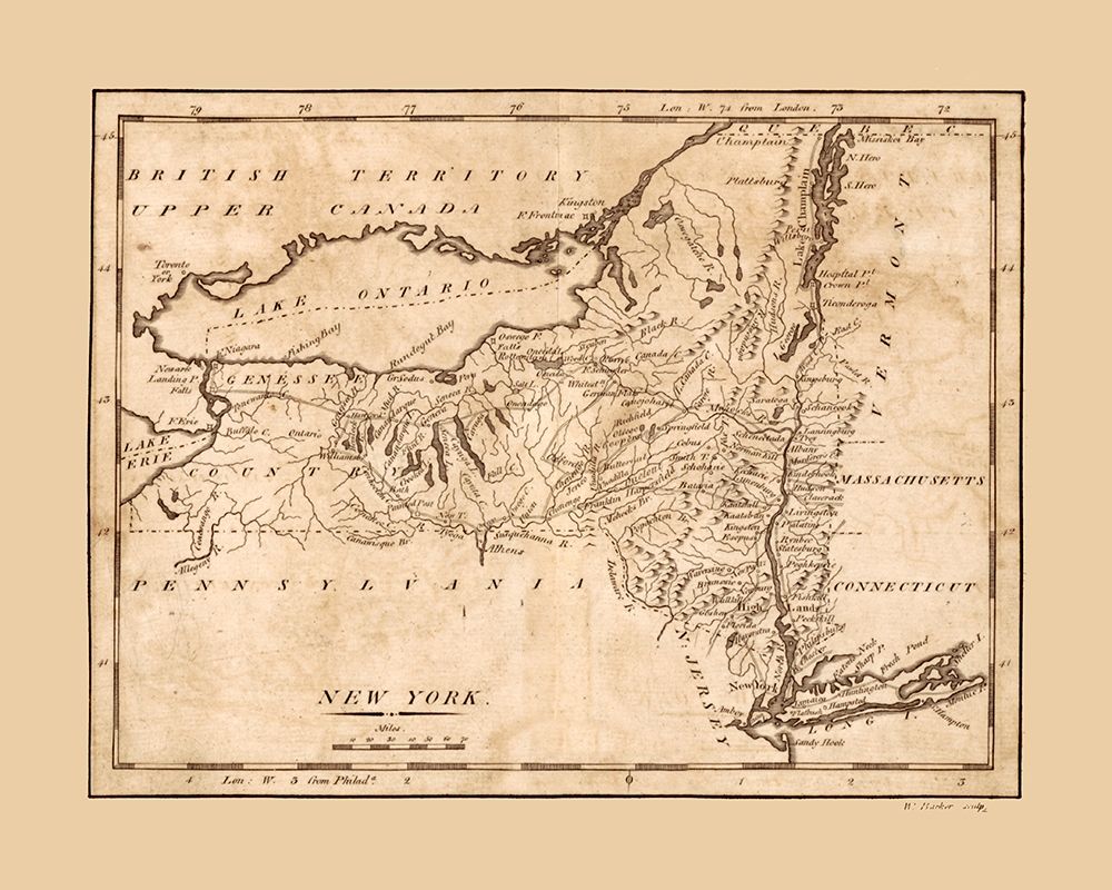 New York - Barker 1801 art print by Barker for $57.95 CAD