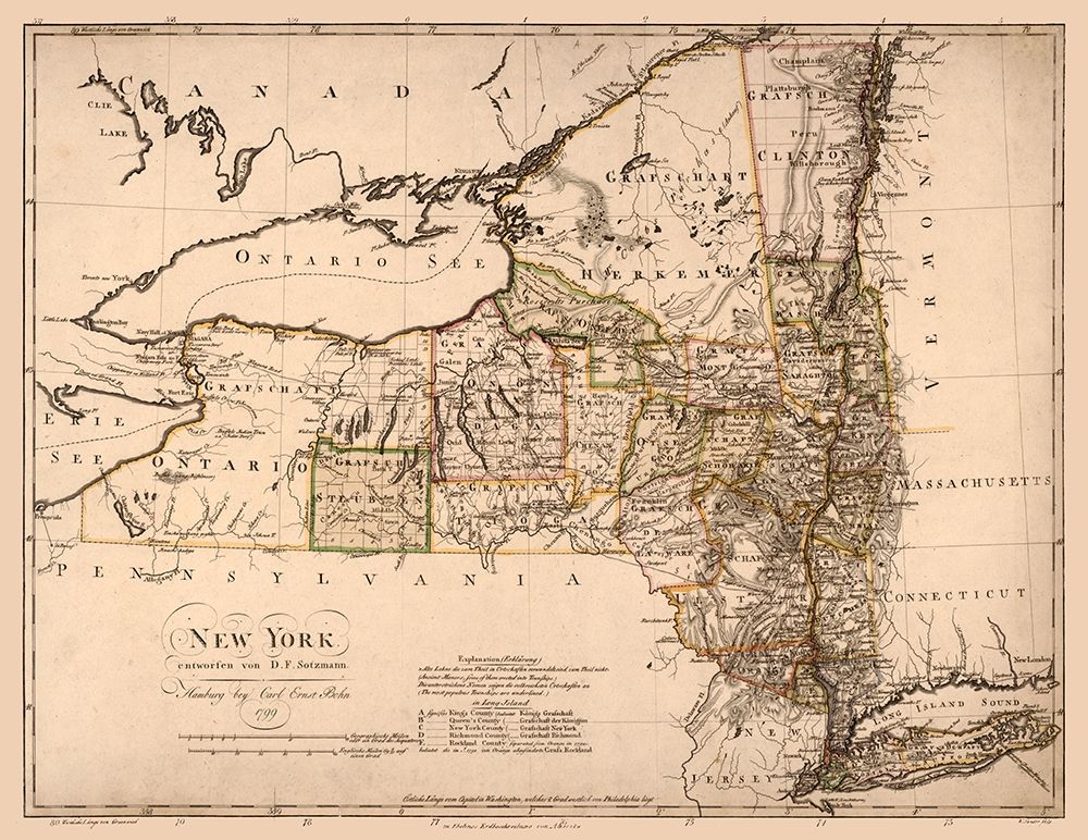 New York - Bohn 1799 art print by Bohn for $57.95 CAD