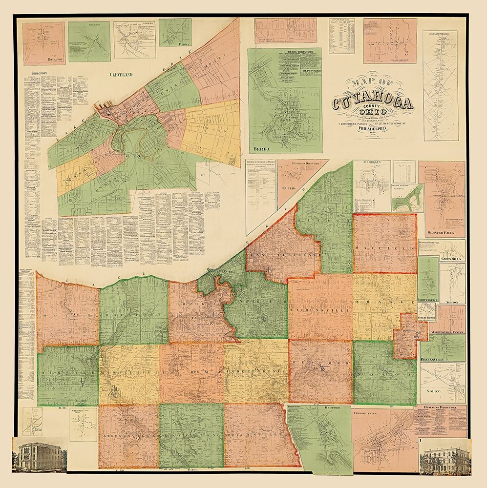 Cuyahoga Ohio - Matthews 1858 art print by Matthews for $57.95 CAD