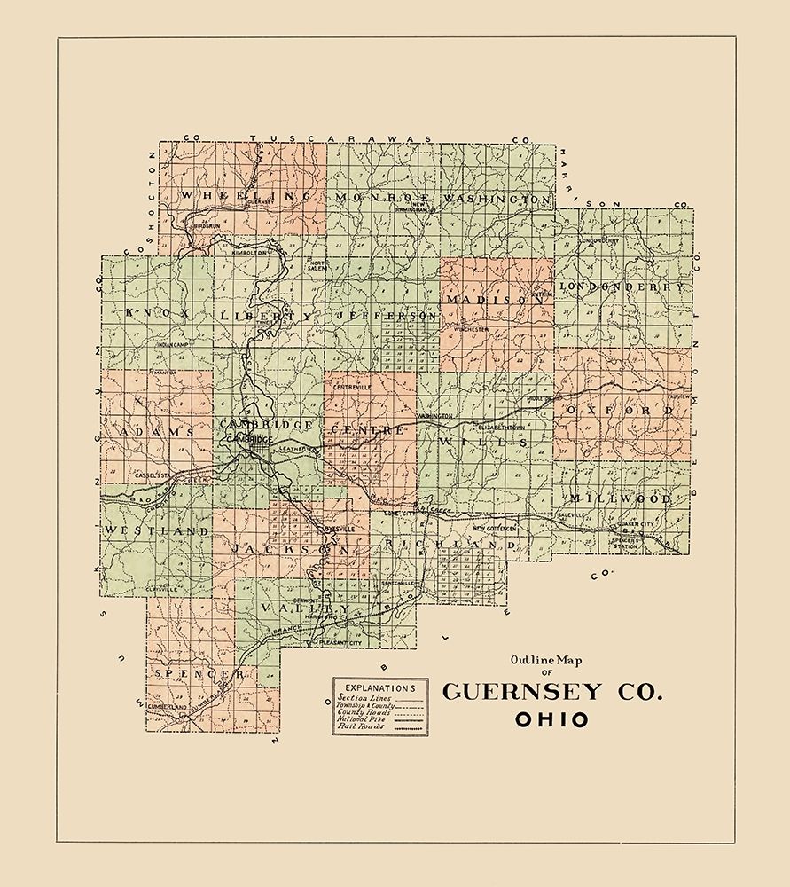 Guernsey Ohio - 1902 art print by Unknown for $57.95 CAD